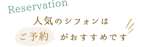 人気のシフォンは